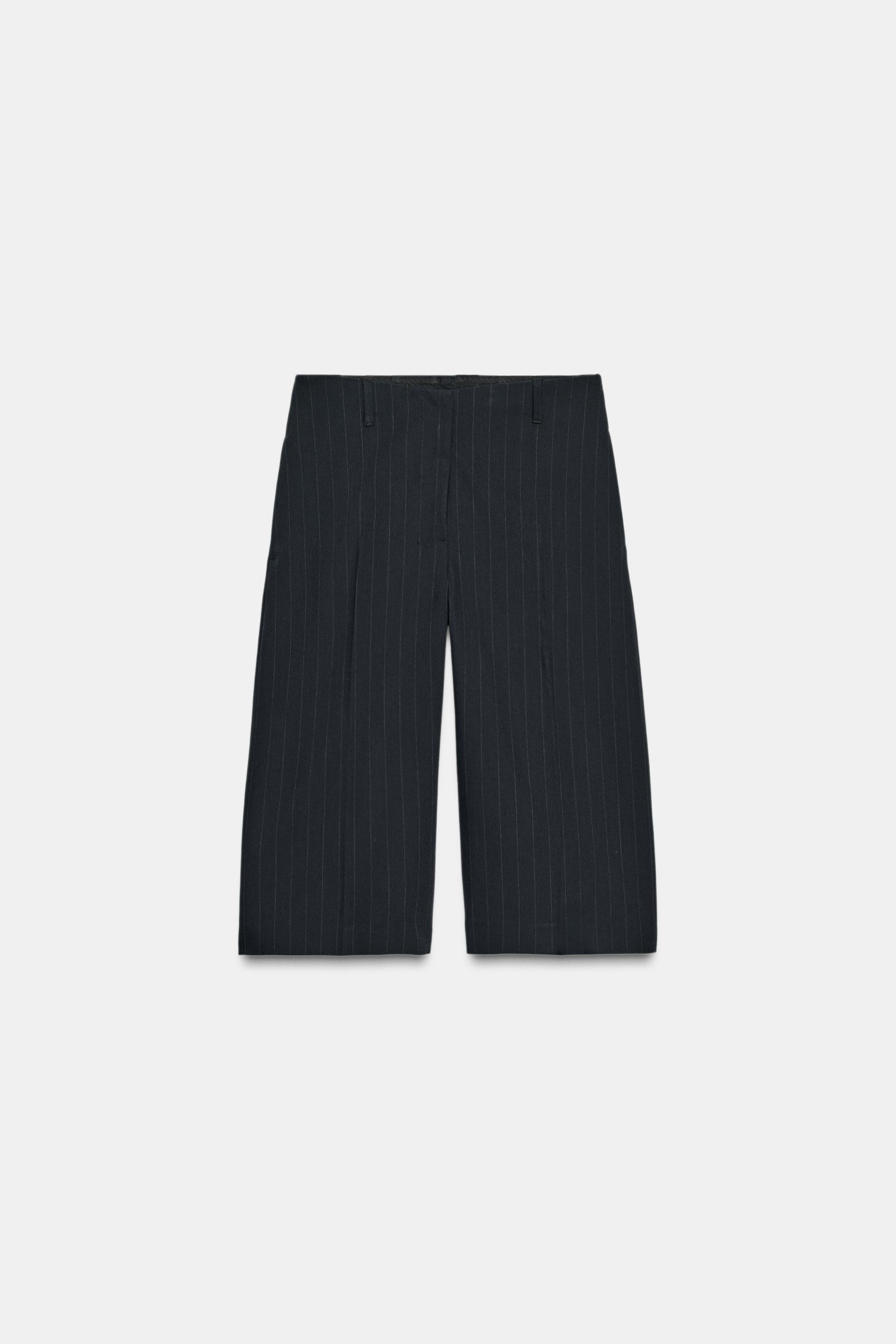 ZW COLLECTION PINSTRIPE LONG SHORTS